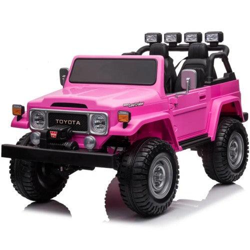 Toyota Two Seater Fj-40 Licensed Ride on Car ( Pink, Silver,Black) - Toytexx Toyota Two Seater Fj-40 Licensed Ride on Car ( Pink, Silver,Black) - Toytexx